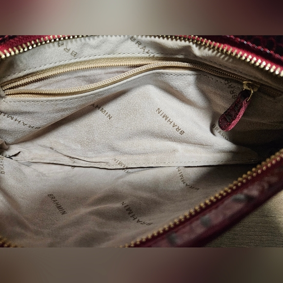 Brahmin Crimson Melbourne Rosalyn Wristlet Clutch - Picture 6 of 8